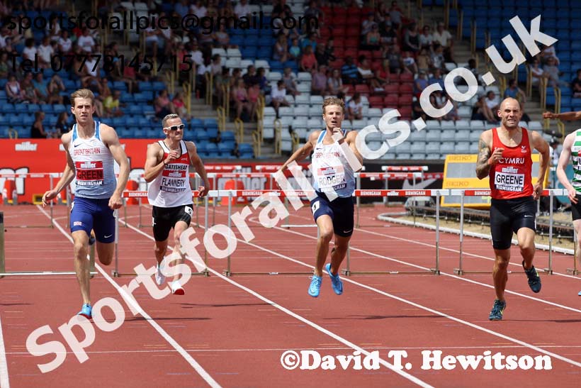 Mens 400 metres hurdles, Muller British Championships, Alexander Stadium, Birmingham. Photo: David T. Hewitson/Sports for All Pics